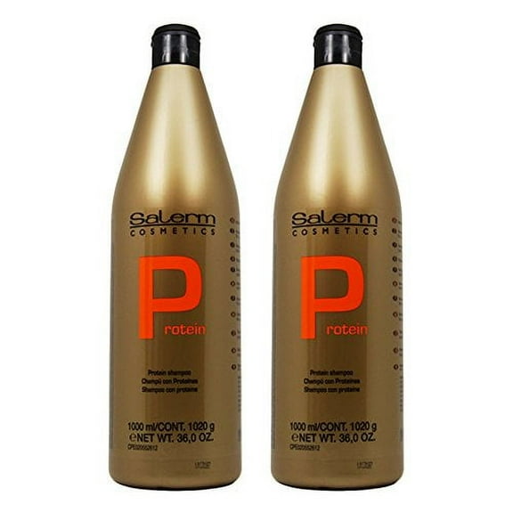 Salerm Protein Shampoo 36oz / 1000ml Pack of 2