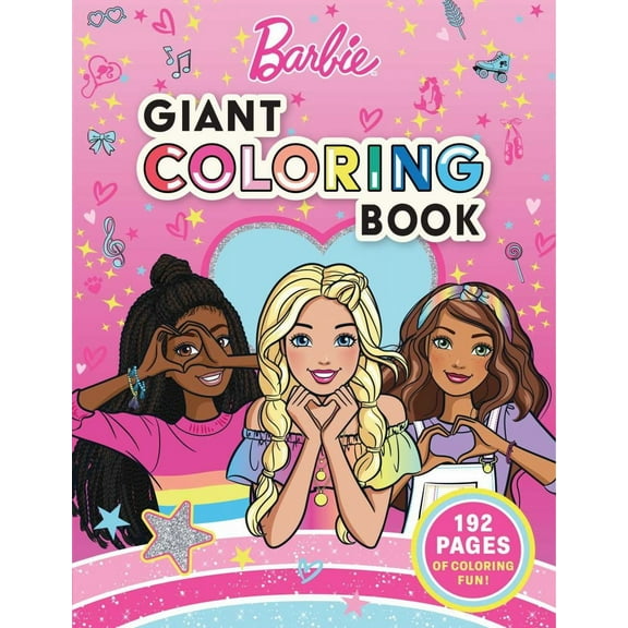 MATTEL: Barbie: Giant Coloring Book, 192 pages (Paperback)