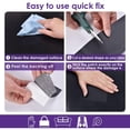 thumbnail image 5 of Smlper 2 Pack Leather Repair Patch Tape, 12" x 8" Furniture Leather Strong Self Adhesive Tape for Sofas Couch Car Seats Cabinets Bags, Anti Scratch Patches, First Aid Patch, Fixing Leather(Coffee), 5 of 6