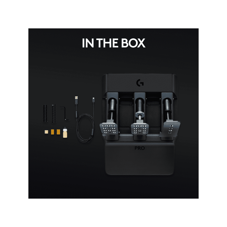 Logitech G PRO Racing Pedals - Racing Simulator Pedals, Fully Customizable Logitech G PRO Racing Pedals - Racing Simulator Pedals, Fully Customizable