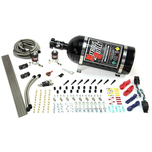Nitrous Outlet Dry EFI Dual Stage 4 Cylinder 2 Solenoids Direct Port