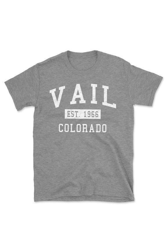 Vail Colorado Classic Established Men's Cotton T-Shirt