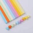 thumbnail image 1 of Estrella de degradado Origami Estrella luminosa Tira de papel Estrella doblada Origami a mano Papel de color Origami a mano Especial Doble cara, 1 of 5