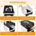 thumbnail image 4 of odorsTT Foldable Enclosed Cat Litter Box with Drawer and Lid – Top Entry Splash-Proof Pet Toilet, for Small, Medium Cats and Indoor Cat Homes - Black, 4 of 6