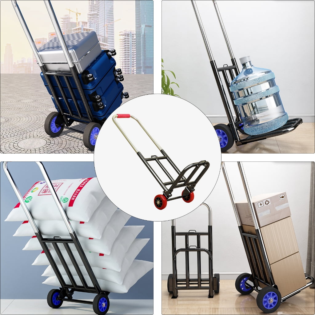 Multipurpose Folding Hand Truck Cart with Stable Wheels for Various Terrains