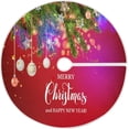 thumbnail image 1 of FMSHPON Red Xmas Christmas Tree Skirt Stand Mat for Holiday Party Decoration Indoor Outdoor 48 inches, 1 of 6