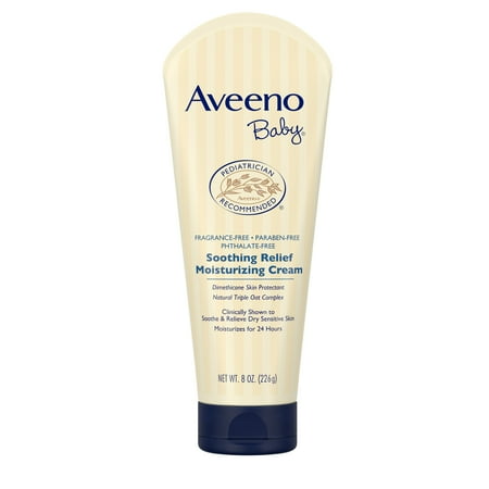 Aveeno Baby Soothing Relief Moisturizing Cream with Natural Oat Complex, 8 oz