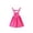 D1-Hot Pink, variant on Adeawade Sundress For Girls 3-4 Years Short Sleeve Cheerleading Performance For Kids Dance Gymnastics Sports Day Opening Outfit O Neck Retro Outfits Gold