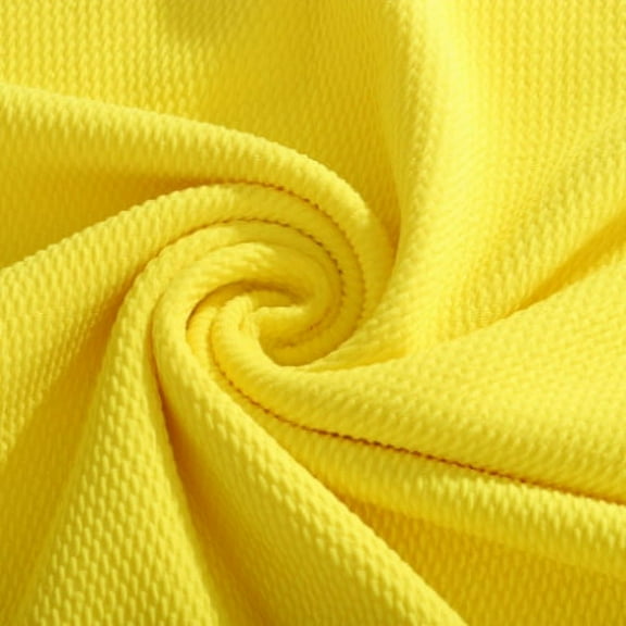 Sunny Yellow Liverpool Bullet Textured Fabric by the yard 4 Way Stretch Solid
