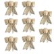 thumbnail image 1 of 8 Pcs Glitter Christmas Wreath Bow Christmas Tree Ornaments Bows For Christmas Party Decor, 1 of 3