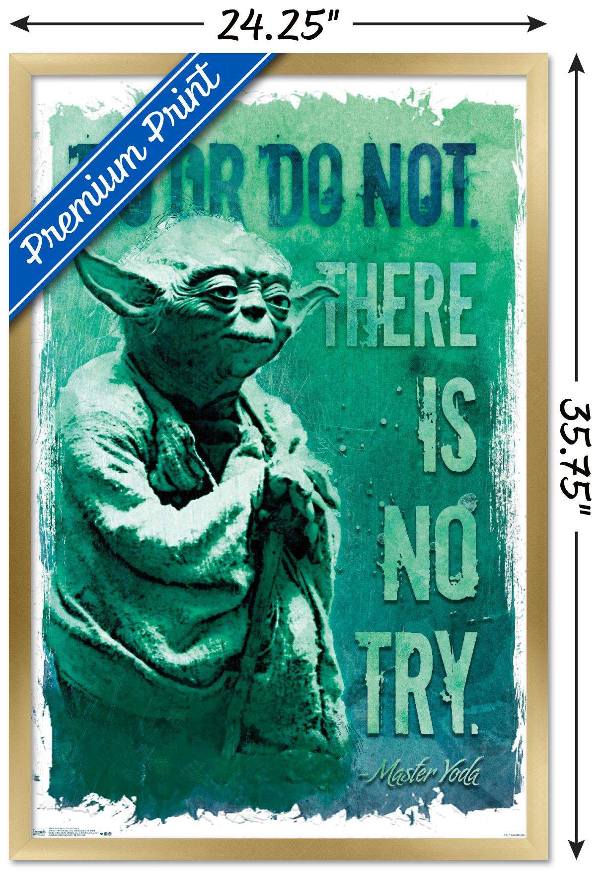 Star Wars: Saga - Do Or Do Not Wall Poster, 22.375" x 34", Framed