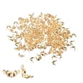 thumbnail image 1 of 400uds Abierto Cuenta Puntas Nudo Cubiertas, 1,3mm Metal Molusco Caja Crimpado Plegable Calota Extremos Tapas para Joyería Fabricación Bricolaje Artesanía, Champagne, 1 of 6