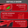 thumbnail image 3 of Batería THISSE ENERGY SYSTEM, 19,2 V, 6,0 Ah, iones de litio, paquete de 2, 3 of 7