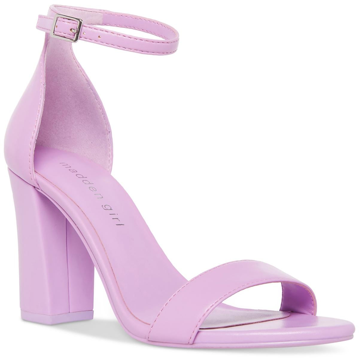 Madden Girl Womens Beella Faux Leather Chunky Dress Sandals