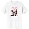 thumbnail image 6 of KPop Demon Hunters Pink Huntrix Logo on White Short Sleeve Adult T Shirt - XL, 6 of 7