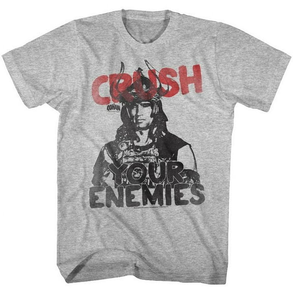 Conan The Barbarian Cruuuush Gray Heather Adult T-Shirt