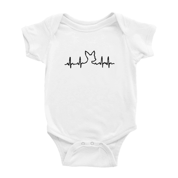 Chihuahua Dog Heartbeat Cute Baby Clothing Bodysuits Boy Girl Unisex
