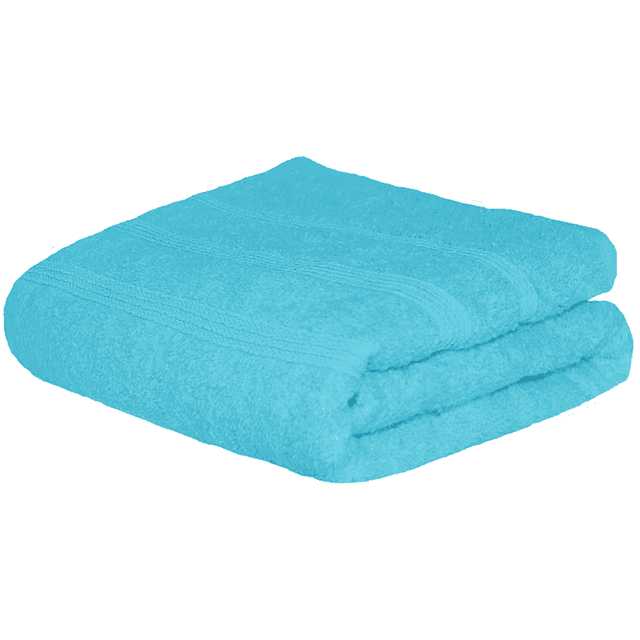 Toalla Baño Completo colores varios, 150x80cm - 620gr Suave Y Absorbente- Cenefa Bordada - CIELO 7