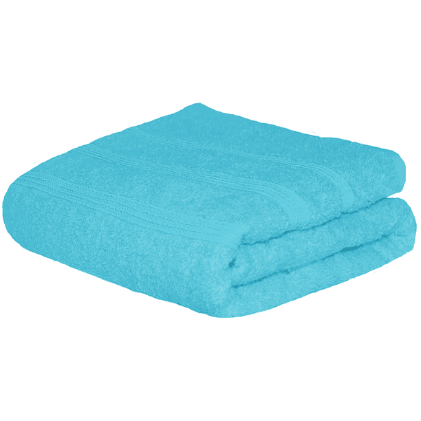 Toalla Baño Completo colores varios, 150x80cm - 620gr Suave Y Absorbente- Cenefa Bordada - CIELO 7