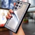 thumbnail image 5 of Compatible with Galaxy S22 Ultra Mirror Case Makeup Cute for Women Girls Bling Glitter Diamond Rhinestone Cover Luxury Fashion Protection Shockproof Case, 5 of 7