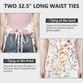 thumbnail image 6 of Pioneer Flower Floral Print Pattern Apron-Garden Aprons for Women with Pockets-Cotton Linen Waterproof Kitchen Cooking Gardening Aprons Adjustable for Kitchen,Cooking,BBQ and Salon 33x27 Inch, 6 of 7