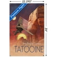 thumbnail image 3 of Star Wars: Tatooine - Visit Tatooine by Russell Walks 23 Wall Poster with Pushpins, 22.375" x 34", 3 of 4