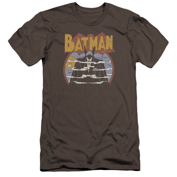 DC Comics Foggy Premium Canvas Adult Slim Fit 30/1 T-Shirt Charcoal