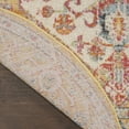 thumbnail image 4 of Nourison Passion Ivory/Yellow 4' x Round Area Rug, Vintage, Boho, Bed Room, Living Room, Dining Room, Kitchen, , Easy Cleaning, Non Shedding (4' Round), 4 of 8