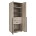thumbnail image 6 of Manhattan Comfort Lee Wardrobe Closet 1.0 from Engineered Wood in Rustic Gray, 6 of 16