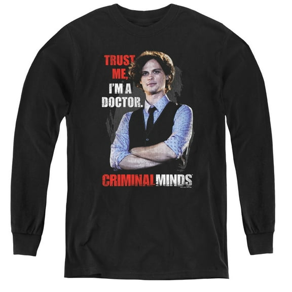 Criminal Minds Trust Me Youth Long Sleeve T-Shirt Black