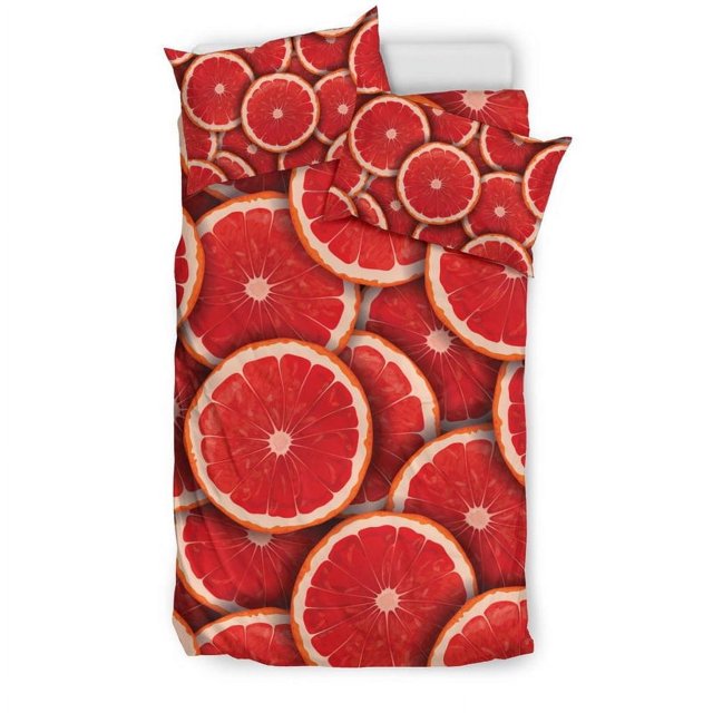 Juego de cama con estampado de pomelo Gf05