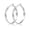 Silver-50mm, variant on VEEDFOFA 14K Gold Plated Hoop Earrings, Hypoallergenic Multi Size Secure Closure Earrings for Women Daily & Gift
