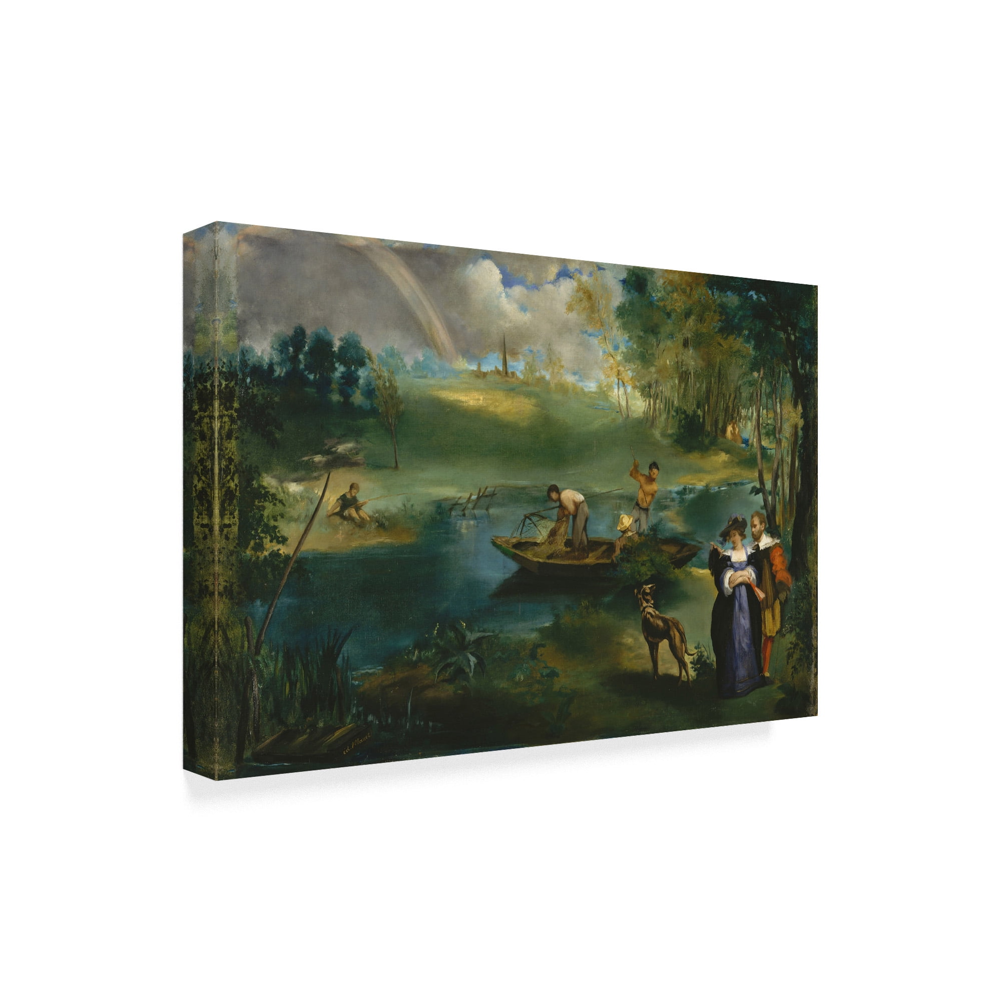 Trademark Fine Art 'Fishing, c.1862-63' Canvas Art by Edouard Manet