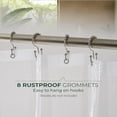 thumbnail image 3 of Clear Shower Curtain Liner with Side Suction Cups, Premium PEVA Plastic Shower Liner with 3 Magnets, Waterproof Bathroom Curtain, 48 x 72, Clear, 3 of 8
