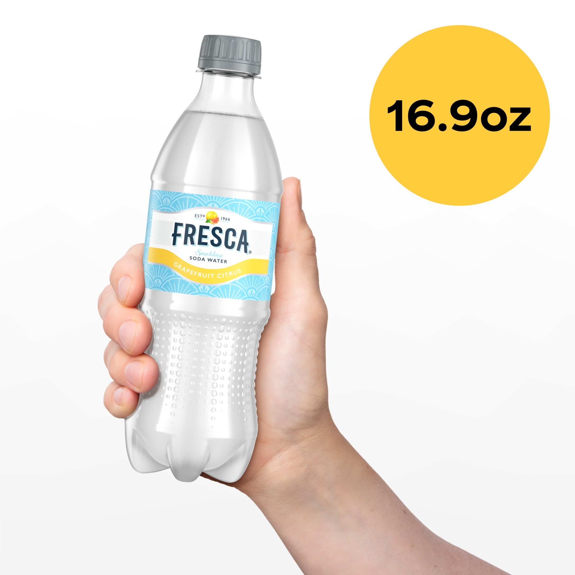 Fresca Citrus Soda Pop Bottles, 16.9 fl oz, 6 Pack