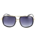 thumbnail image 1 of Gafas de sol unisex con montura redonda grande, estilo Punk vintage, lentes transparentes, gafas de sol, color negro y gris, 1 of 10