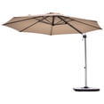 thumbnail image 3 of Patiojoy Parasol Déporté d'Extérieur 11 Pieds Auvent de Patio Décalé Beige, 3 of 10