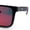 Black - Fuchsia Mirror, variant on Kush Mens Color Mirror Flat Top Urban Fashion Horn Rim Sunglasses [Black - Blue Mirror]