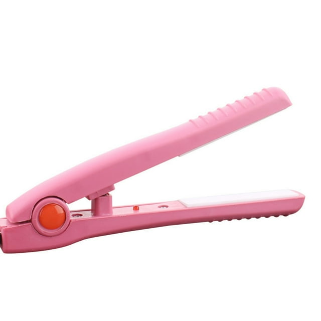 Wdhugt Travel Hair Straightener Ceramic Mini Portable Flat Iron For Women Hair Care Ceramic Plates Compact Design Red For On The Go Styling Plastic Housing Hair Straightener Red