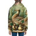 thumbnail image 6 of Kdxio Mallard Duck And Flowers Pattern Kids Boys Girls Zip Up Hoodie 3D Printed Hooded Sweatshirt Hoody Coat with Pocket 7-12 Y-Small, 6 of 6