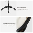 thumbnail image 4 of 360-Degree Swivel Office Chair Height Adjustment Ratten Backrest Desk Chair 250lbs for Adults Black, 4 of 9