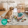 thumbnail image 4 of ODIKA 8'x10' Ultra-Soft Area Rug, Spotted Patchwork Quadrant Grid Bold Interlocking Frame Geometric Flowing None Washable, Bare feet friendly, Silk-Touch for Bedroom, Under Sectional, 4 of 7