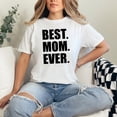 thumbnail image 2 of Best Mom Ever Heartfelt Merch, White Comfort Colors T-Shirt, Small, 2 of 3