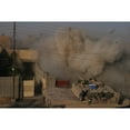 thumbnail image 2 of A U.S. Marine Corps Abrams Tank Blasts Into A Building From Which They Received Fire In Fallujah Al Anbar Province Iraq., 2 of 2
