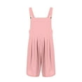 thumbnail image 2 of Liacowi Pluse Size Women Wide Leg Jumpsuits Shorts Casual Straps Sleeveless Shorts Rompers Summer Loose Overalls With Pockets, 2 of 5