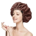 thumbnail image 1 of Bonnets de Cheveux Réglables à Double Couche pour Femmes - Accessoires de Sommeil pour Cheveux Bouclés Naturels - Solutions de Bandeau Confortables et Élégantes, 1 of 6