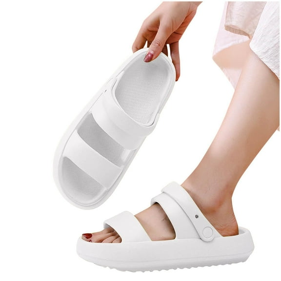 Women Men Anti-Slip Couple Sandals Open Toe Summer Slippers Casual Beach Shoes
