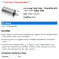 thumbnail image 2 of Accessory Delay Relay - Compatible with 1985 - 1994 Dodge B350 1986 1987 1988 1989 1990 1991 1992 1993, 2 of 2
