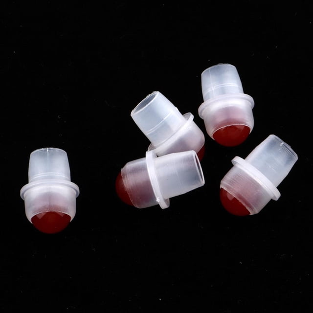 Cabezales de rodillo de bola de repuesto Colcomx 5 piezas para botellas con aceites esenciales rojo