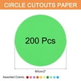 thumbnail image 2 of 200 PCS Recortes de papel en forma de círculo de 2 pulgadas para manualidades DIY, colores surtidos, 2 of 6
